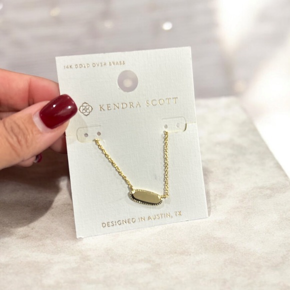 Kendra Scott Pendant 14K Gold Over Brass Necklace - Picture 2 of 3